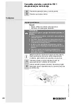 Preview for 208 page of Geberit RE 1 Operating Instructions Manual