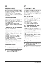 Preview for 2 page of Geberit Renova 500801001 Care Instructions