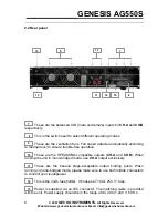 Preview for 8 page of Gecko GENESIS AG550S User Manual