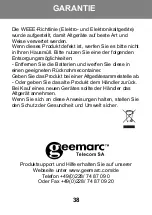 Preview for 40 page of Geemarc Amplicall 20 User Manual