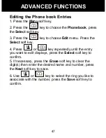 Preview for 48 page of Geemarc AMPLIDECT 350 User Manual