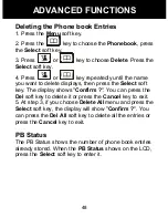 Preview for 49 page of Geemarc AMPLIDECT 350 User Manual