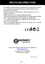 Preview for 63 page of Geemarc CL555 User Manual