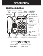 Preview for 2 page of Geemarc DALLAS 100 VM Manual