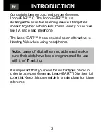 Preview for 4 page of Geemarc LOOPHEAR 10 User Manual