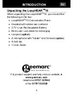 Preview for 5 page of Geemarc LOOPHEAR 10 User Manual