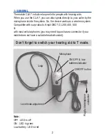 Preview for 2 page of Geemarc NeckLoop CLA 7 User Manual