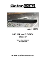 Gefen Pro GEF-HD-2-3GSDIS User Manual preview