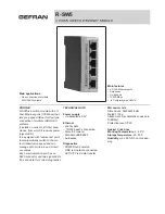 gefran R-SW5 Manual preview