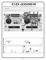 Preview for 2 page of Gemini CD-2000X Instruction Manual