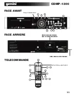 Preview for 11 page of Gemini CDMP-1300 Operation Manual