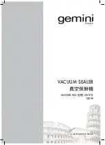 Preview for 1 page of Gemini GVS12 Manual