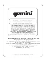 Preview for 19 page of Gemini MM-1000 Mixer Operation Manual