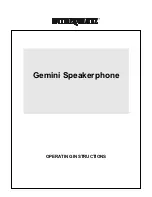 Preview for 16 page of Gemini Speakerphone User Manual