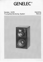 Genelec 1037B Operating Manual preview