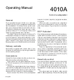 Preview for 2 page of Genelec 4010AW Operating Manual