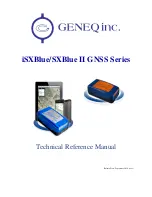 Geneq iSXBlue II GNSS Series Technical Reference Manual preview
