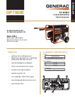 Generac Power Systems GP7000E GP SERIES Specification preview