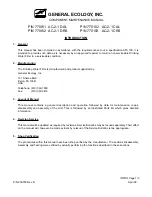 Preview for 8 page of GENERAL ECOLOGY 770011 AC-2-1 DAL Maintenance Manual