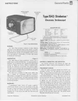 GENERAL RADIO COMPANY 1543 Strobotac Instructions Manual preview