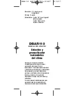 Preview for 11 page of General DBAR110 User Manual