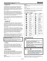 Preview for 4 page of General FCS18 Operator'S Manual