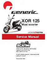 Preview for 1 page of Generic XOR 125 Service Manual