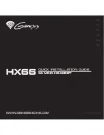 Genesis HX66 Quick Installation Manual preview