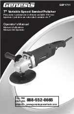 Genesis SP1711 Operator'S Manual preview