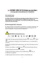 Preview for 2 page of Genie 650 XCD Instruction Manual