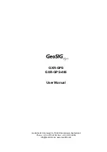 GeoSIG GXR-GPS User Manual preview