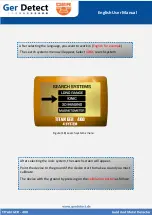 Preview for 13 page of Ger Detect TITAN GER-400 User Manual