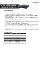 Preview for 4 page of geratech EGE-MSI-16416 Manual