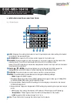 Preview for 8 page of geratech EGE-MSI-16416 Manual