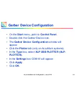 Preview for 18 page of Gerber XLp Installation/Configuration Manual