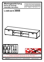 Germania Easy Lowboard 3666 Assembly Instruction Manual preview