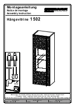 Germania Hangevitrine 1502 Assembly Instruction Manual preview