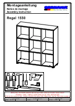 Preview for 1 page of Germania Regal 1550 Assembly Instruction Manual