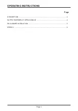 Preview for 3 page of GFA OFF and Re-made module for airlock Electrical Operating Instructions