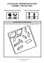 Preview for 6 page of GFW STOCKHOLM 2 DRAWER NIGHTSTAND Assembly Instructions Manual