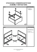 Preview for 8 page of GFW STOCKHOLM 2 DRAWER NIGHTSTAND Assembly Instructions Manual