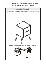 Preview for 12 page of GFW STOCKHOLM 2 DRAWER NIGHTSTAND Assembly Instructions Manual