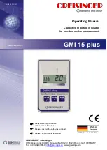 GHM GREISINGER GMI 15 plus Operating Manual preview