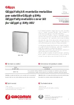 Giacomini GE551 Datasheet / Operating Instructions preview