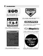 Preview for 11 page of Giant-Vac LBC6151BV Operator'S Manual