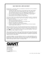 Preview for 12 page of Giant GP7145 Operation Manual