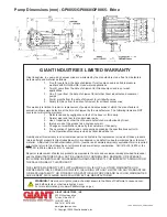 Preview for 12 page of Giant GP8055-Brine Manual