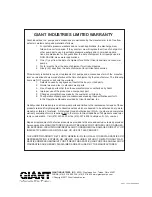 Preview for 12 page of Giant LP301A-0056 Operating Instructions Manual