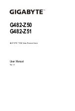 Preview for 1 page of Gigabyte G482-Z50 User Manual