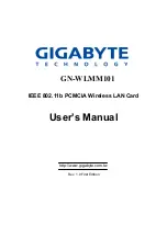 Gigabyte GN-WLMM101 User Manual preview